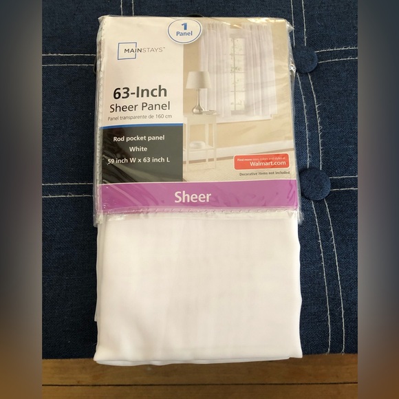 Sheer curtain panels - Picture 1 of 3